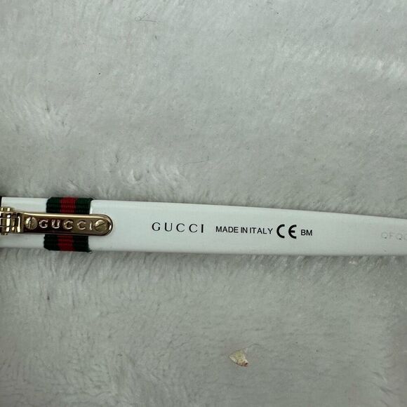 Gucci Women's Havana Eyeglass Frames Style 3645 Rectangular Frame Brown White Lo - Picture 4 of 10